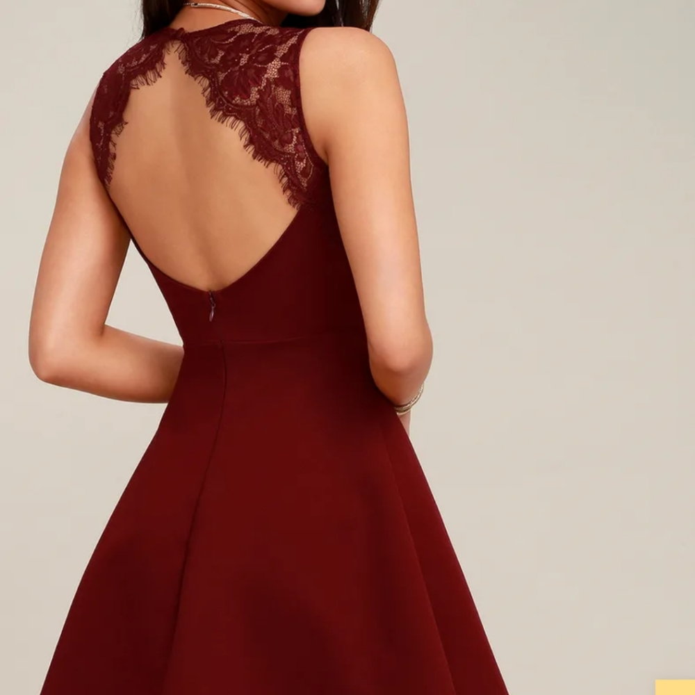 Need You Close Lulu's Lace Backless Dress